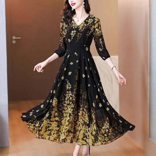 Hepburn Loose Midi Dress